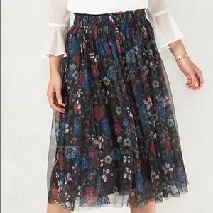 Disney's Snow White A Collection LC Lauren Conrad Floral Tulle Midi Skirt XXL